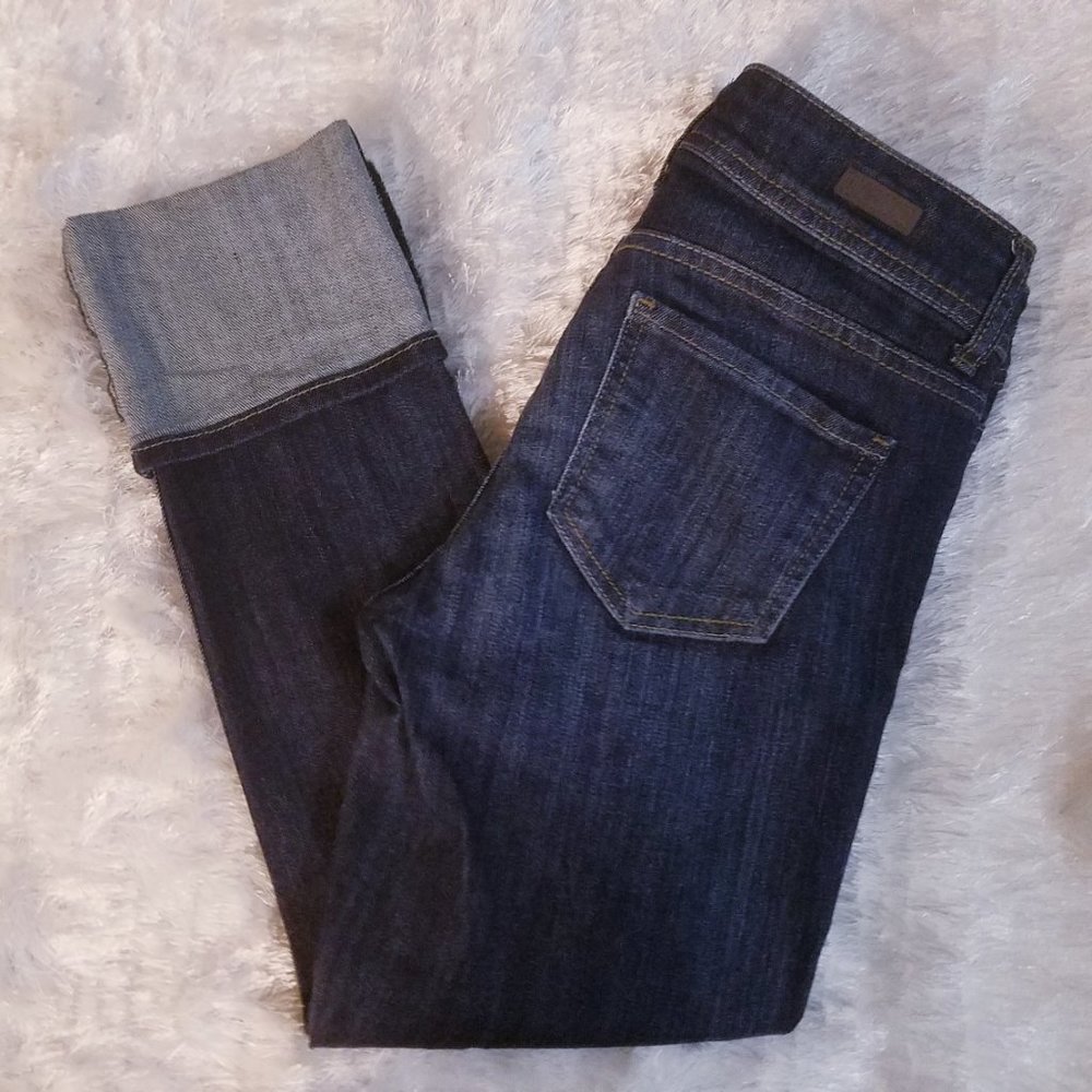Kut From Kloth Cameron Cuffed Straight Jeans Sz 0